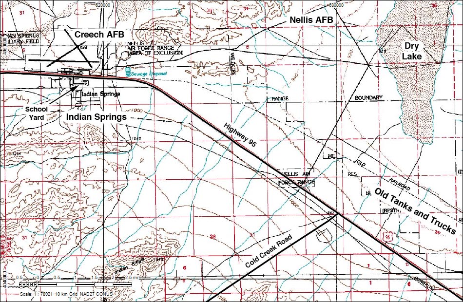 Creech Air Force Base Map