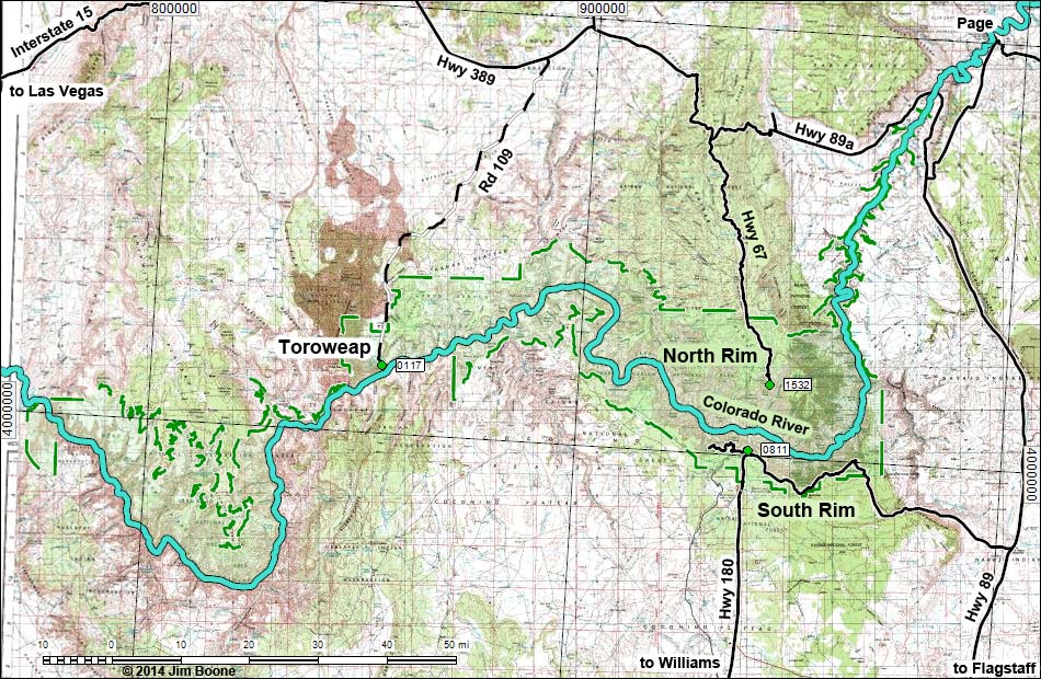 Grand Canyon Highway Map