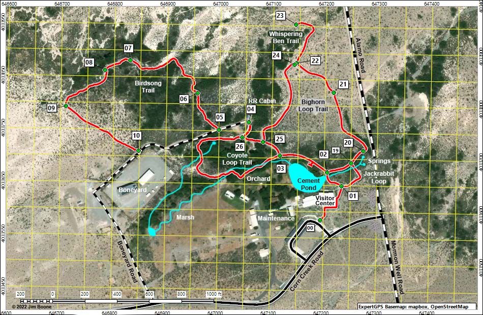 Corn Creek Area Map