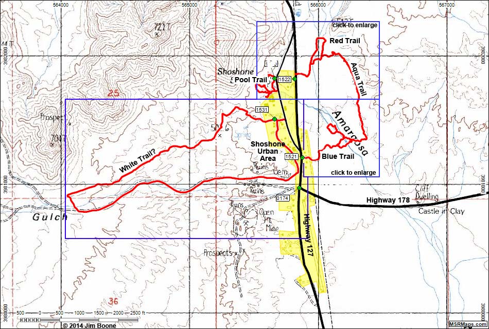 Shoshone Map