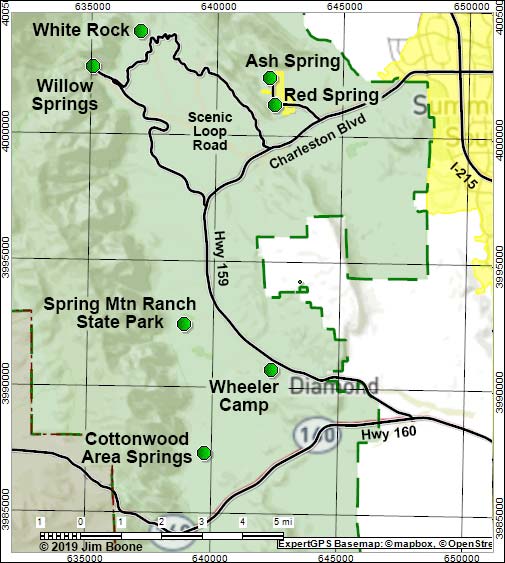 Red Rocks Birding map