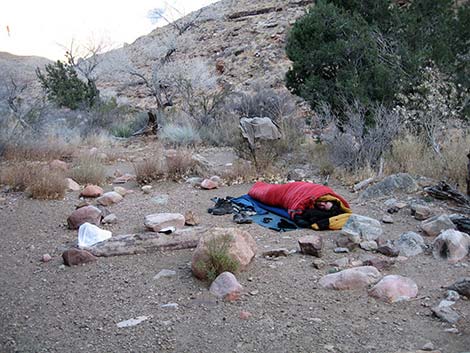 grand canyon LNT campsite