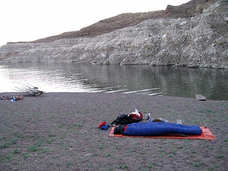 Lake Mead LNT campsite