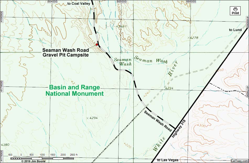 Campsites -- Seaman Wash Road Gravel Pit