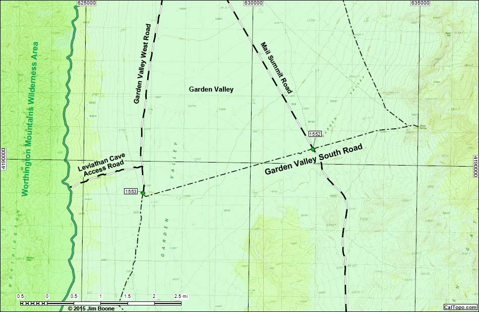 Garden Valley South Road Map