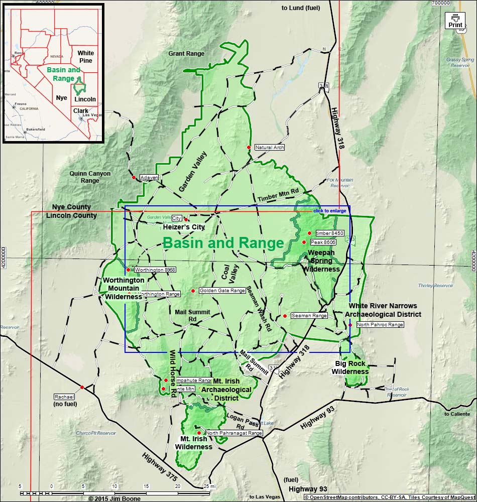 Seaman Wash Road Map