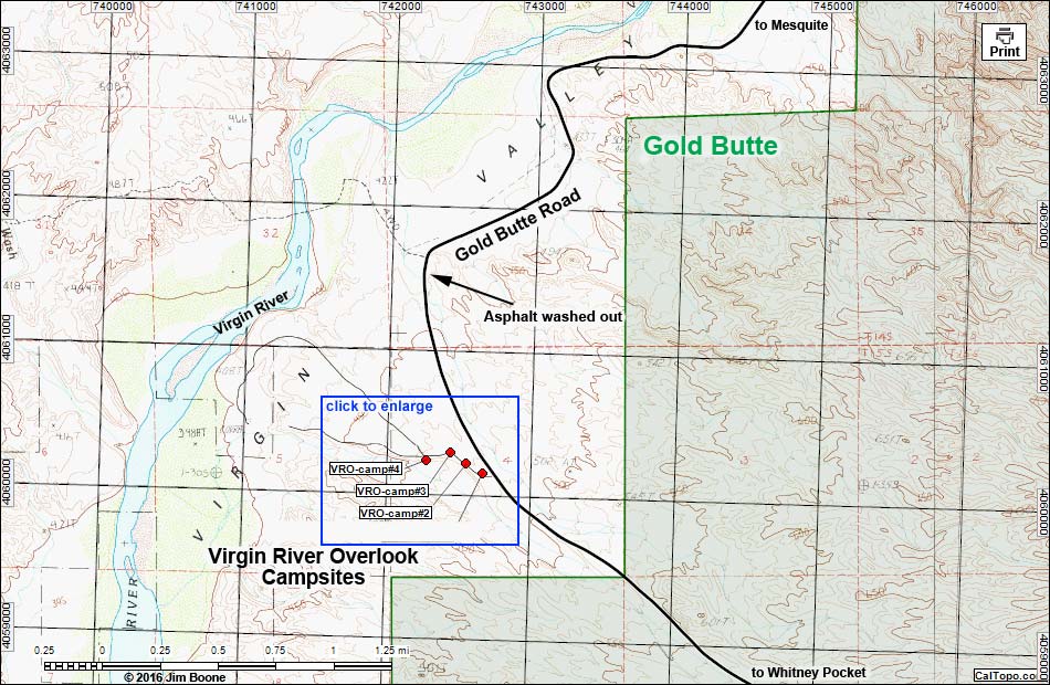 Gold Butte - Mesquite Area Campsites