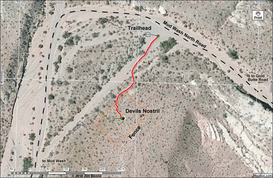 Devils Nostril Map