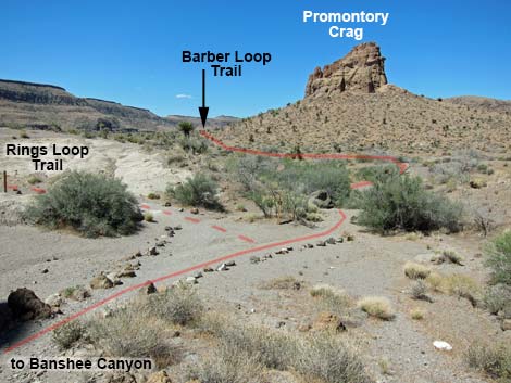 Hole-in-the-Wall to Mid Hills Trail