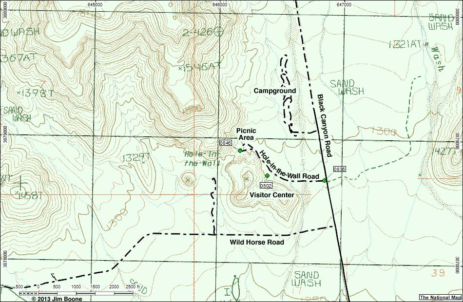 Hole-in-the-Wall Road Map