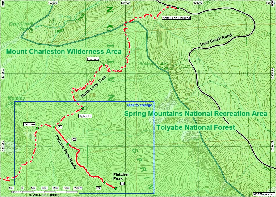 Raintree Hiking Map