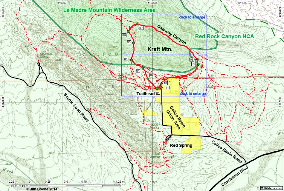 Gateway Canyon Loop Map