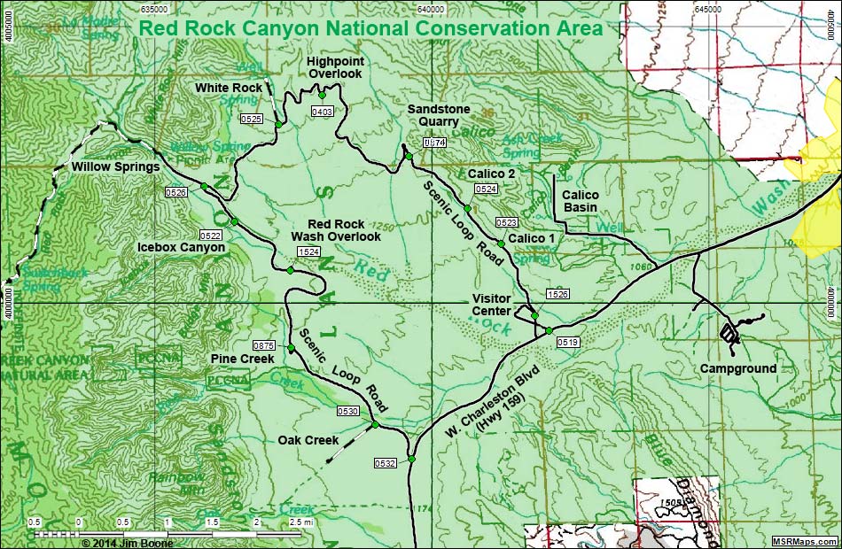 Scenic Loop Road Map