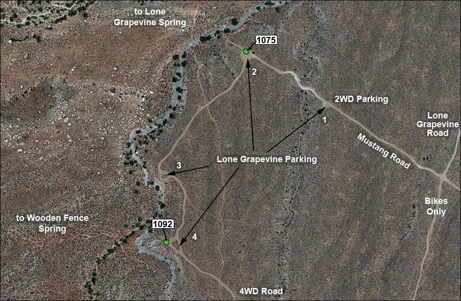 Cottonwood Trailhead Map