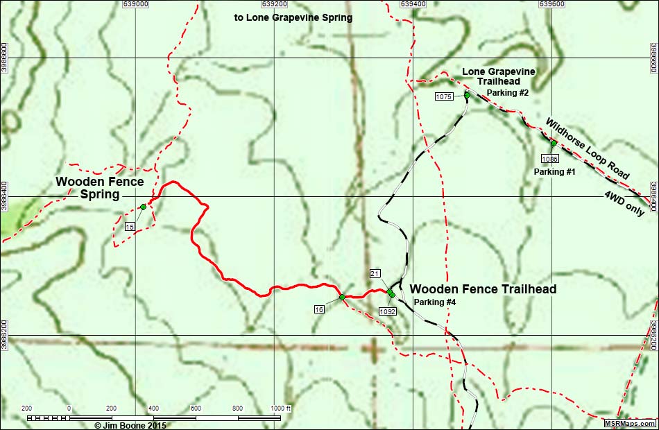 Wooden Fence Spring Trail Map