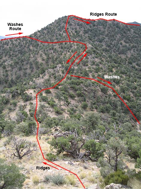 McCullough Mountain Ridges Route