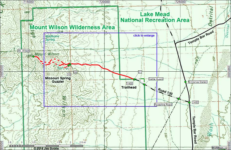 Missouri Spring Hiking Map