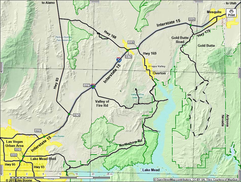 Interstate 15 Map